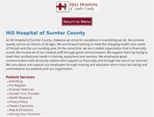 Tablet Screenshot of hillhospitalalabama.com